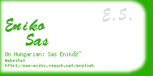 eniko sas business card